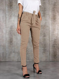 BornToGirl Casual Slim Chiffon Thin Pants - High Waist for Women. Black, Khaki, Green.