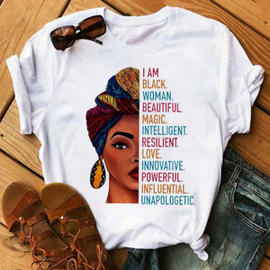 Black Woman are Beautiful Intelligent Powerful - Black Women Support Shirt
