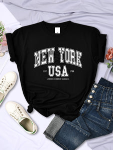 New York USA Est 1788 Unisex T-Shirt - Cool Casual Hip Hop Tee