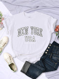 New York USA Est 1788 Unisex T-Shirt - Cool Casual Hip Hop Tee