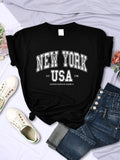 New York USA Est 1788 Unisex T-Shirt - Cool Casual Hip Hop Tee