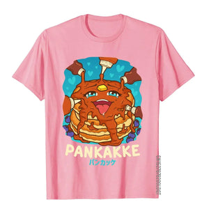 Funny Kawaii Pankakke Japanese Pancake T-Shirt - Cotton Unisex High Street Wear