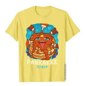 Funny Kawaii Pankakke Japanese Pancake T-Shirt - Cotton Unisex High Street Wear