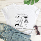 "You Can't Buy Love But You Can Rescue It" T-Shirt - Cute Dog Unisex Graphic Tee