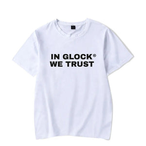 "In Glock We Trust" Letter Print T-Shirt