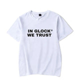 "In Glock We Trust" Letter Print T-Shirt