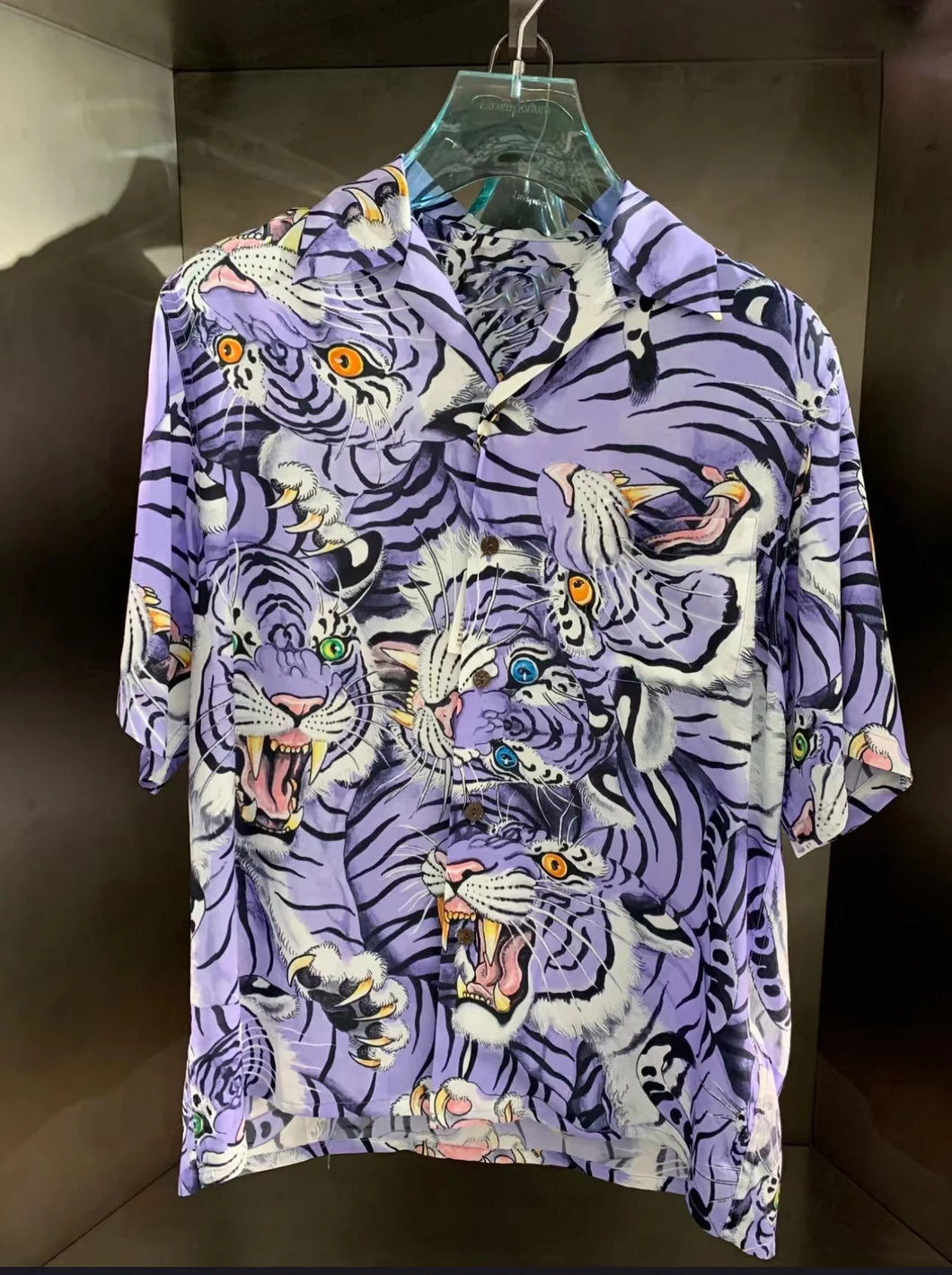 New Tiger Flower Graphic Shirt - Short-Sleeve Summer Top