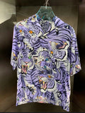 New Tiger Flower Graphic Shirt - Short-Sleeve Summer Top