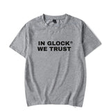 "In Glock We Trust" Letter Print T-Shirt