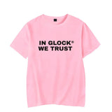 "In Glock We Trust" Letter Print T-Shirt